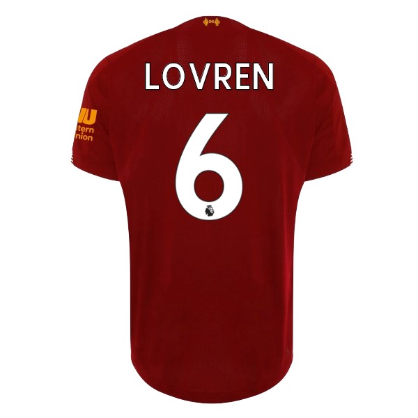 Trikot Liverpool NO.6 Lovren Heim 2019-20 Rote Fussballtrikots Günstig